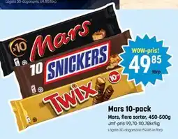 Eurocash Mars 10-pack, SEK 49.85 tilbud