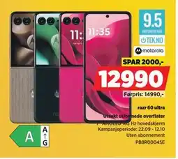 POWER razr 60 ultra, NOK 12990 tilbud