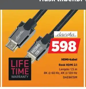 POWER HDMI-kabel, NOK 598 tilbud