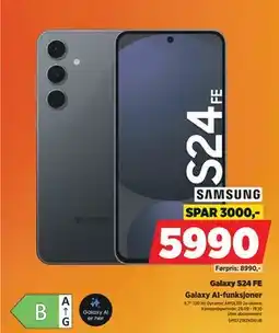 POWER Galaxy S24 FE, NOK 5990 tilbud