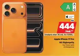 POWER Apple iPhone 17 Pro, NOK 444 tilbud