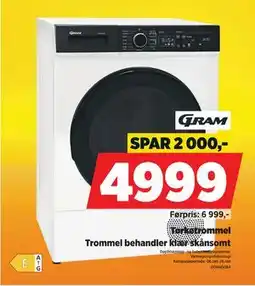 POWER Tørketrommel, NOK 4999 tilbud