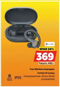 POWER True Wireless ørepropper, NOK 369 tilbud
