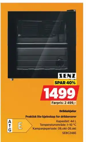 POWER Drikkekjøler, NOK 1499 tilbud