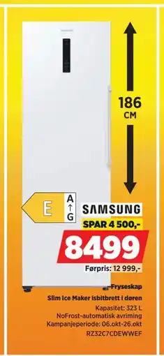 POWER Fryseskap, NOK 8499 tilbud