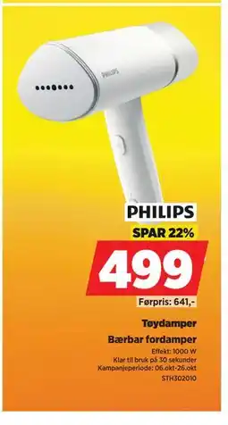 POWER Tøydamper, NOK 499 tilbud