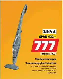 POWER Trådløs støvsuger, NOK 777 tilbud