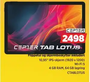 POWER Tab Lotus, NOK 2498 tilbud