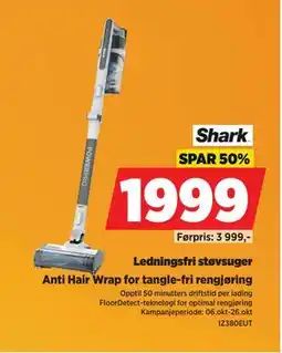 POWER Ledningsfri støvsuger, NOK 1999 tilbud
