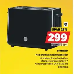 POWER Brødrister, NOK 299 tilbud