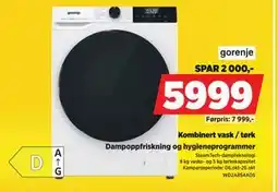 POWER Kombinert vask / tørk, NOK 5999 tilbud