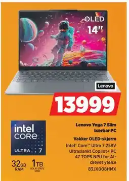 POWER Lenovo Yoga 7 Slim bærbar PC, NOK 13999 tilbud