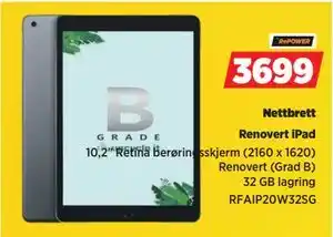 POWER Nettbrett, NOK 3699 tilbud