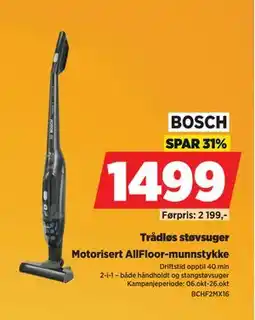 POWER Trådløs støvsuger, NOK 1499 tilbud