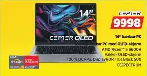POWER 14 bærbar PC, NOK 9998 tilbud