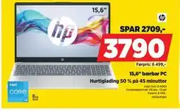 POWER 15,6 bærbar PC, NOK 3790 tilbud