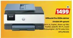 POWER OfficeJet Pro 8125e skriver, NOK 1499 tilbud