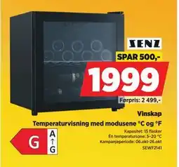 POWER Vinskap, NOK 1999 tilbud