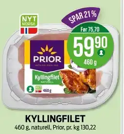 Kiwi KYLLINGFILET, NOK 59.9 tilbud