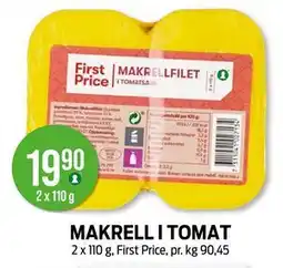 Kiwi MAKRELL I TOMAT, NOK 19.9 tilbud