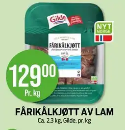 Kiwi FÅRIKÅLKJØTT AV LAM, NOK 129 tilbud