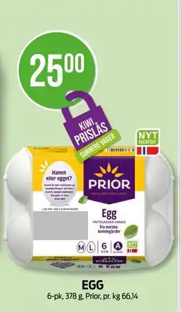 Kiwi EGG, NOK 25 tilbud