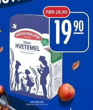 Rema 1000 HVETEMEL 2KG, NOK 19.9 tilbud