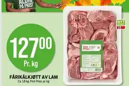 Kiwi FÅRIKÅLKJØTT AV LAM, NOK 127 tilbud