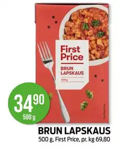 Kiwi BRUN LAPSKAUS, NOK 34.9 tilbud