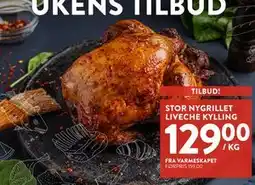 Jacobs STOR NYGRILLLET LIVECHE KYLLING, NOK 129 tilbud