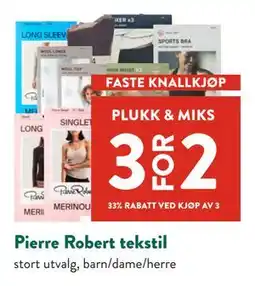 Jacobs Pierre Robert tekstil tilbud