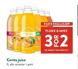 Jacobs Cevita juice tilbud