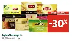 Jacobs Lipton/Twinings te tilbud