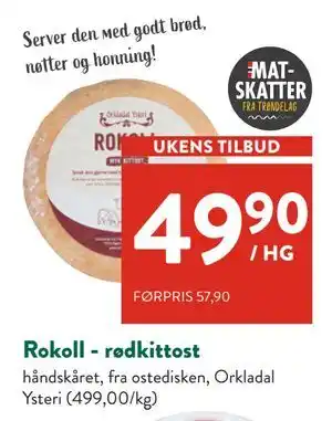 Jacobs Rokoll - rødkittost, NOK 49.9 tilbud