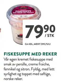 Jacobs FISKESUPPE MED REKER, NOK 79.9 tilbud