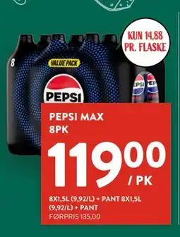 Jacobs PEPSI MAX 8PK, NOK 119 tilbud