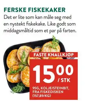 Jacobs FERSKE FISKEKAKER, NOK 15 tilbud