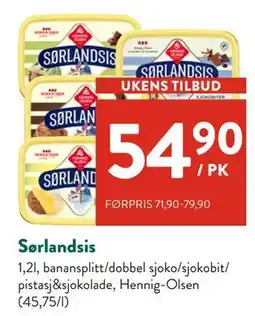 Jacobs Sørlandsis, NOK 54.9 tilbud