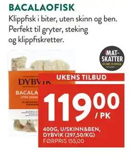 Jacobs BACALAOFISK, NOK 119 tilbud