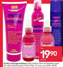 Rusta Proffs stylingprodukter tilbud