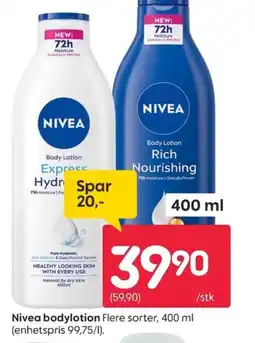 Rusta Nivea bodylotion tilbud