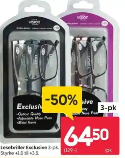 Rusta Lesebriller Exclusive 3-pk. tilbud