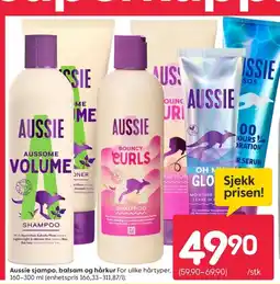 Rusta Aussie sjampo, balsam og hårkur tilbud