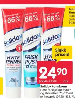 Rusta Solidox tannkrem tilbud