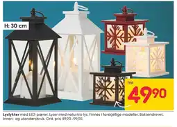Rusta Lyslykter tilbud