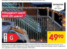 Rusta Decoration LED Light System tilbud