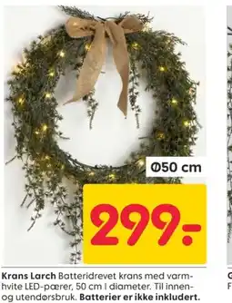 Rusta Krans Larch tilbud