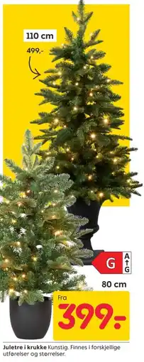Rusta Juletre i krukke tilbud