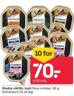 Rusta Sheba våtfôr, katt tilbud