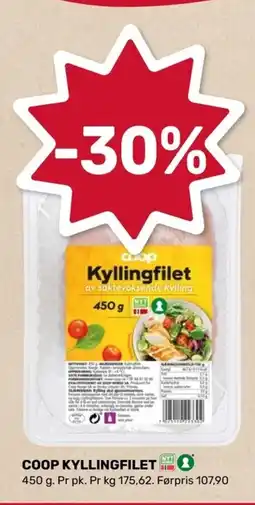 Coop Marked Coop kyllingfilet tilbud